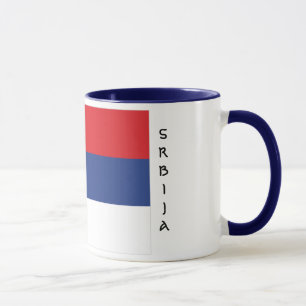 Serbia flag mug