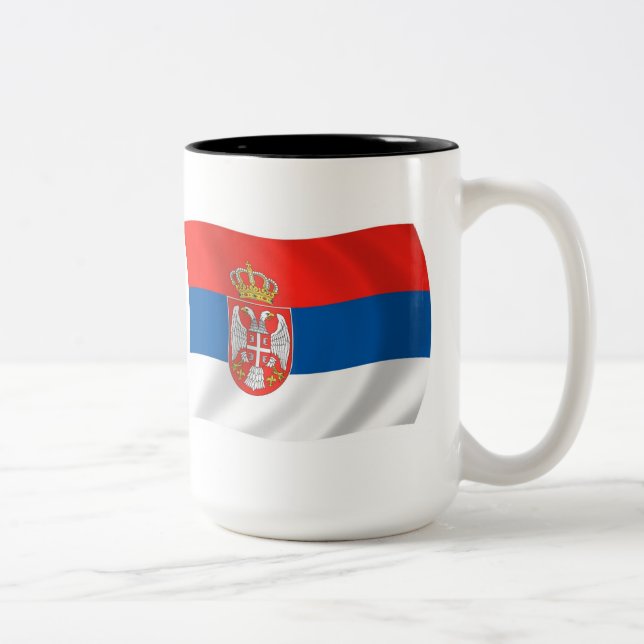 Serbia Flag Mug (Right)