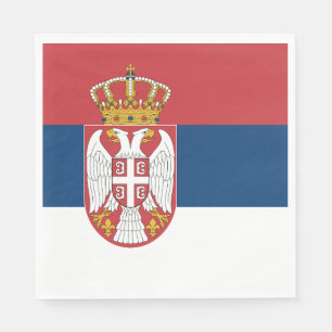 Serbia Flag Napkin