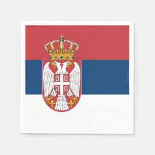 Serbia Flag Napkin