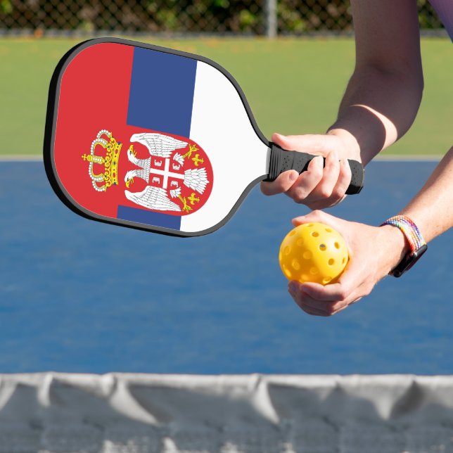 Serbia flag pickleball paddle (Insitu)