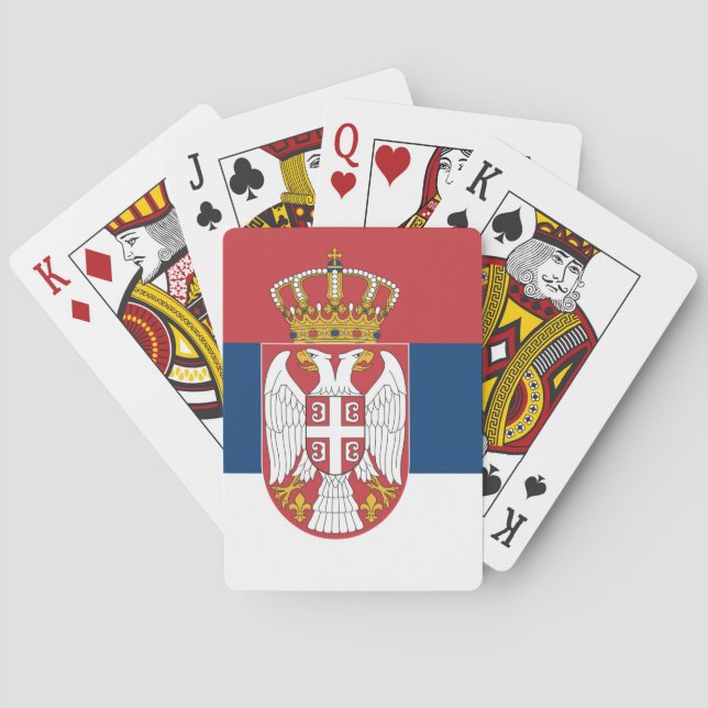 Serbia Flag Playing Cards (Back)