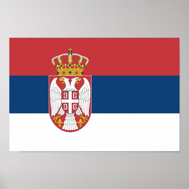 Serbia Flag Poster (Front)