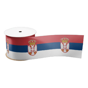 Serbia Flag Satin Ribbon
