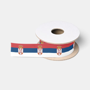 Serbia Flag Satin Ribbon