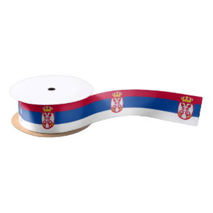 Serbia Flag Satin Ribbon