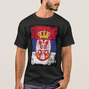 Serbia Flag Serbian Flag Coat Of Arms Eagle Serbia T-Shirt