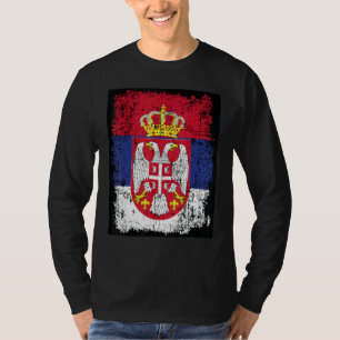 Serbia Flag Serbian Flag Coat Of Arms Eagle Serbia T-Shirt