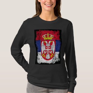 Serbia Flag Serbian Flag Coat Of Arms Eagle Serbia T-Shirt