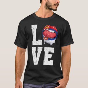 Serbia Flag Soccer Fan Love Serbs T-Shirt