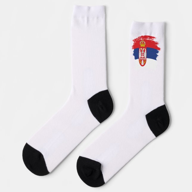 Serbia flag socks (Left)