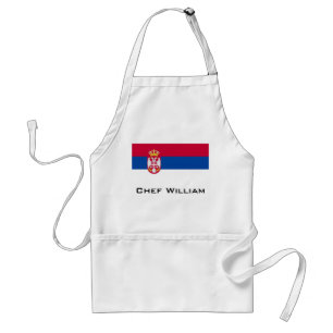 Serbia Flag Standard Apron