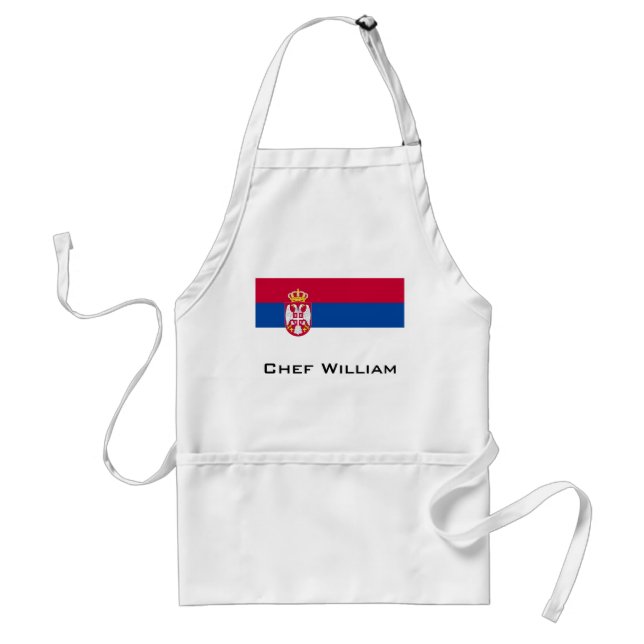 Serbia Flag Standard Apron (Front)