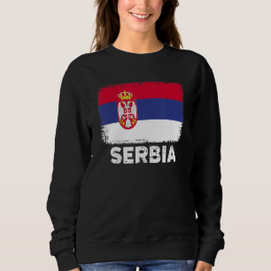 Serbia Flag   Support Serbian People Women Men   Sweatshirt