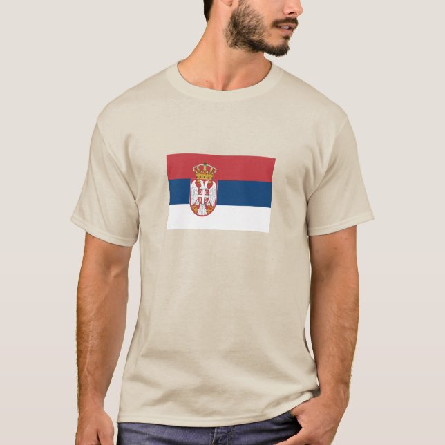 Serbia Flag T-Shirt (Front)