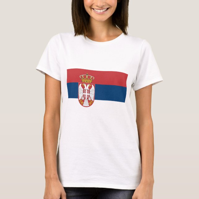 Serbia Flag T-Shirt (Front)