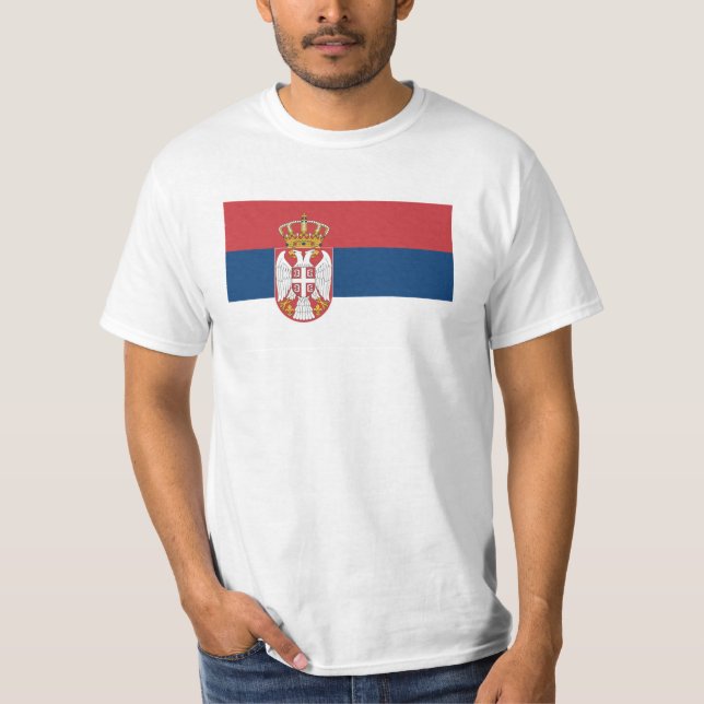 Serbia Flag T-Shirt (Front)
