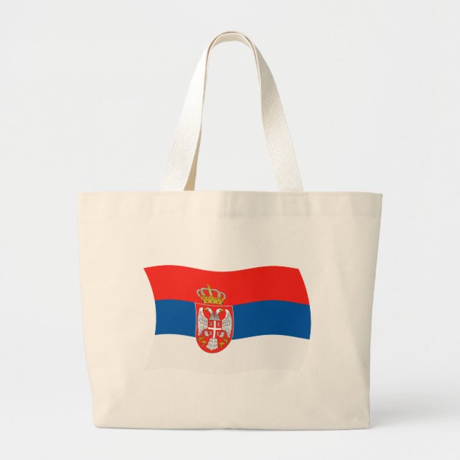 Serbia Flag Tote Bag (Front)