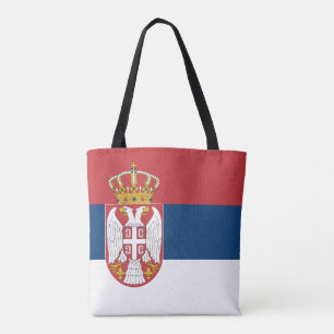 Serbia Flag Tote Bag