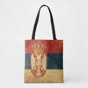 Serbia Flag Tote Bag