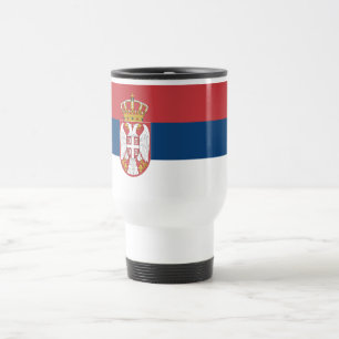 Serbia Flag Travel Mug