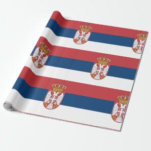 Serbia Flag Wrapping Paper