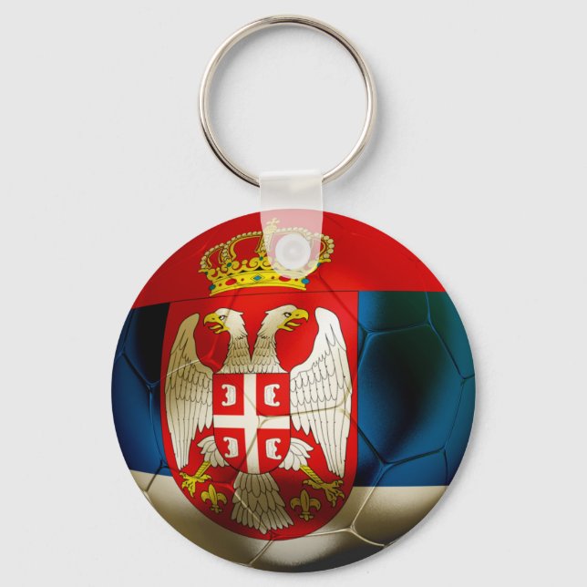 Serbia Football Key Ring (Front)
