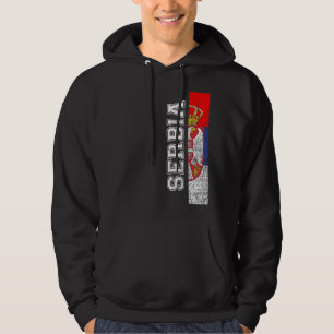 Serbia Heritage Pride Country Support Serbian Flag Hoodie