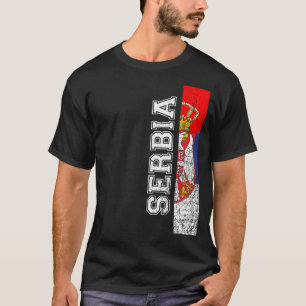 Serbia Heritage Pride Country Support Serbian Flag T-Shirt
