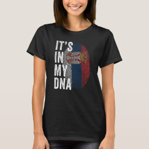 Serbia It's In My DNA Cute Serb Fingerprint Serbia T-Shirt