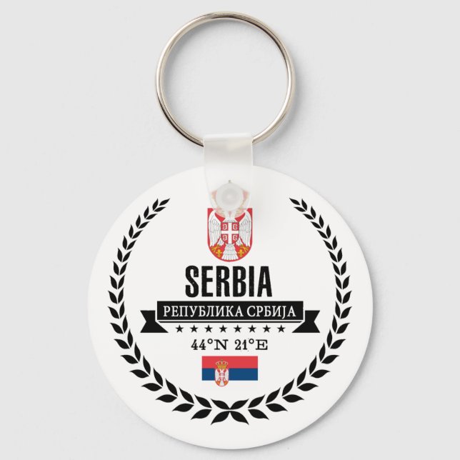 Serbia Key Ring (Front)