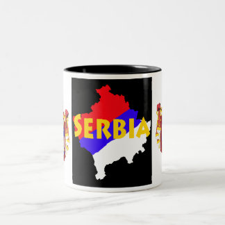 Serbia/Kosovo Two-Tone Coffee Mug