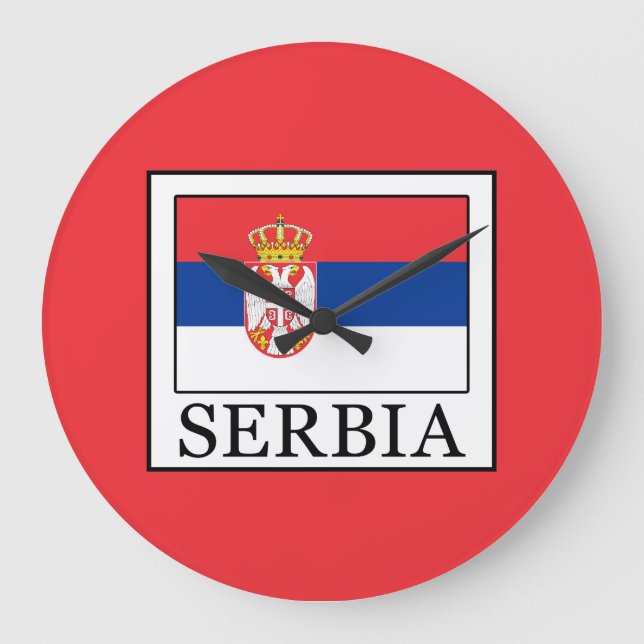 Serbia Large Clock (Front)