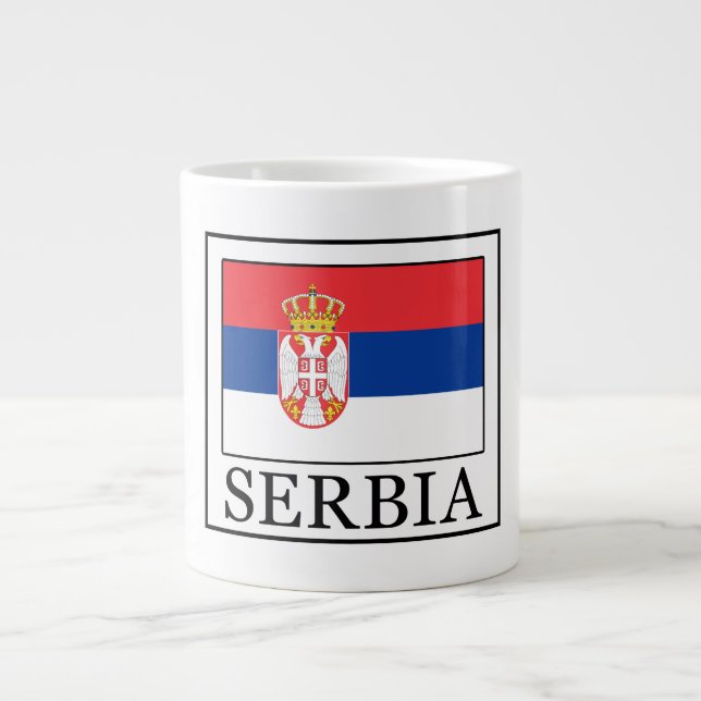Serbia Large Coffee Mug (Front)