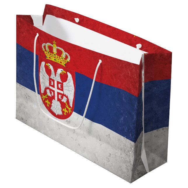 Serbia Large Gift Bag (Front Angled)