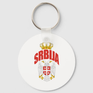 Serbia Latin Key Ring