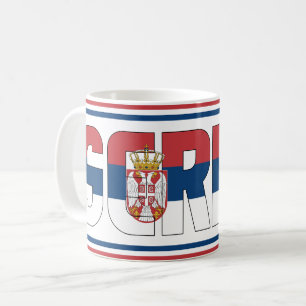 Serbia National Flag Patriotic Coffee Mug
