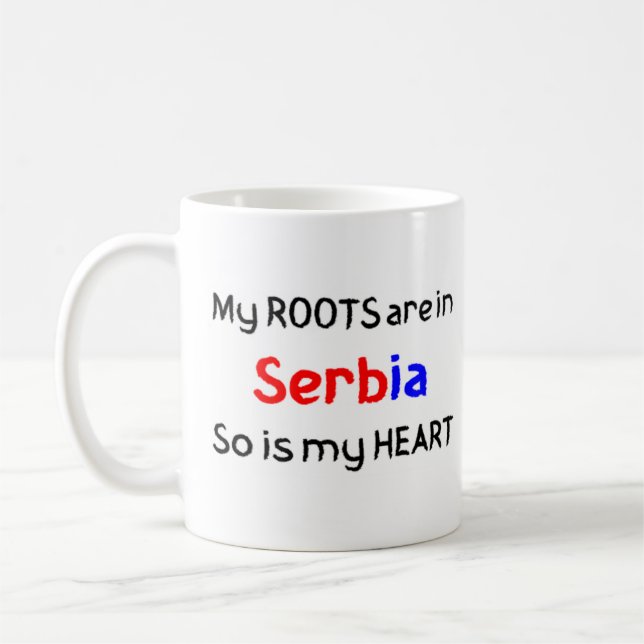 serbia roots coffee mug (Left)
