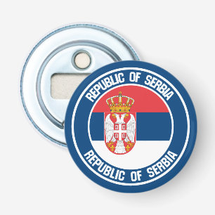 Serbia Round Emblem Bottle Opener