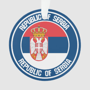 Serbia Round Emblem Ornament