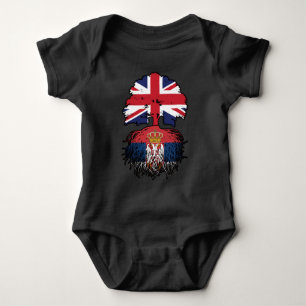 Serbia Serbian British UK United Kingdom Britain Baby Bodysuit