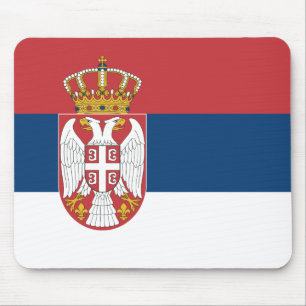 Serbia (Serbian) Flag Mouse Mat