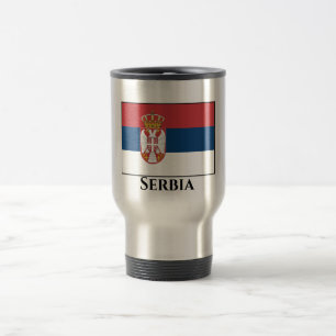 Serbia (Serbian) Flag Travel Mug