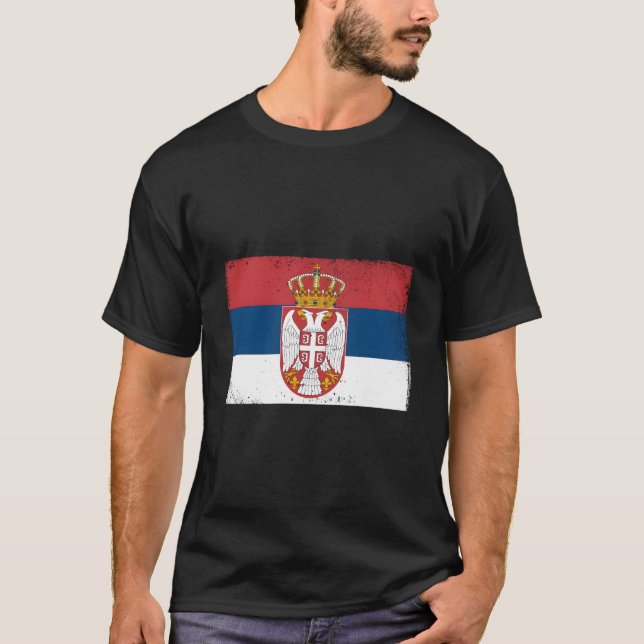 Serbia Serbian Serbian Srbija Yugoslavija Belgrade T-Shirt (Front)