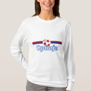 Serbia Soccer Football 2010 Ladies Long Sleeve T-Shirt