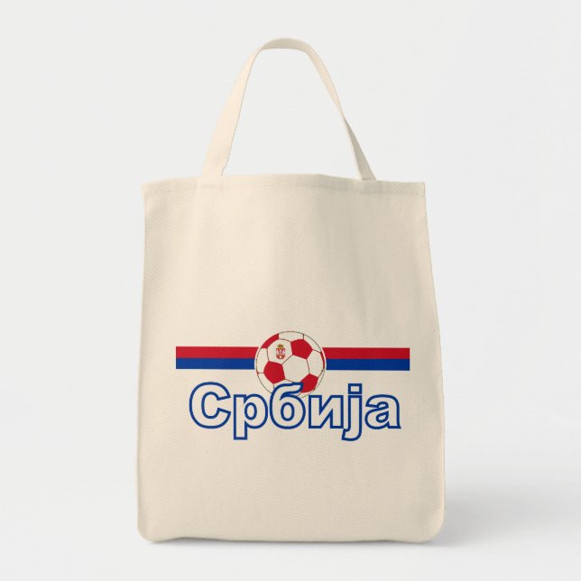 Serbia Soccer Football 2010 World Tote Bag (Front)