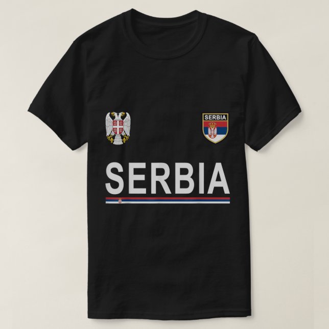 Serbia Soccer  - Serbian Football Jersey 2017  T-Shirt (Design Front)