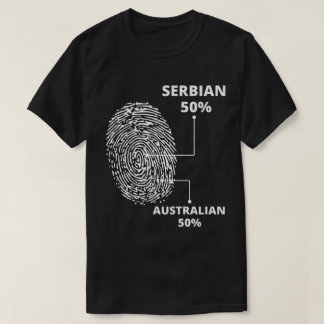 Serbian Australian Fingerprint T-Shirt