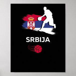 Serbian Basketball Poster