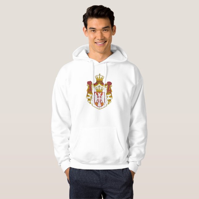 Serbian Coat arms Hoodie (Front Full)